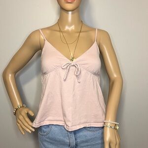 Sunday Best Light Pink Y2K Babydoll Camisole Top